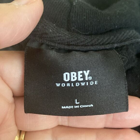 Obey X Hellfest Hoodie Black Unisex - Picture 6 of 7